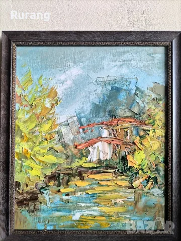 Авторска Маслена живопис,, Мечтание", снимка 6 - Картини - 56211867