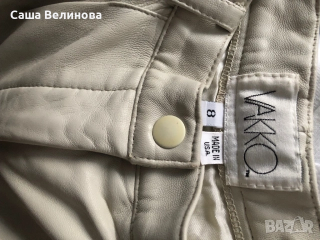 Кожен панталон, снимка 2 - Панталони - 53725314