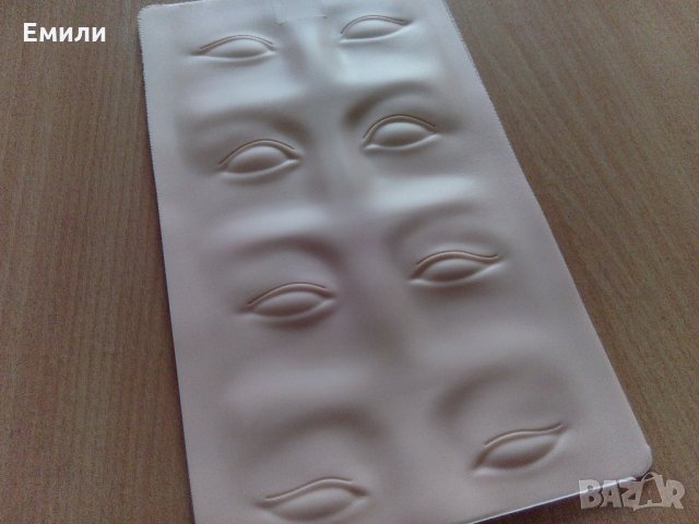 3D силиконова тренировъчна кожа за микроблейдинг на вежди и очна линия , снимка 3 - Козметика за лице - 34099175