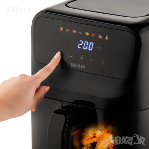 Фритюрник с горещ въздух MFX-515, 1500W, 5L, LED, снимка 8 - Фритюрници - 52435595