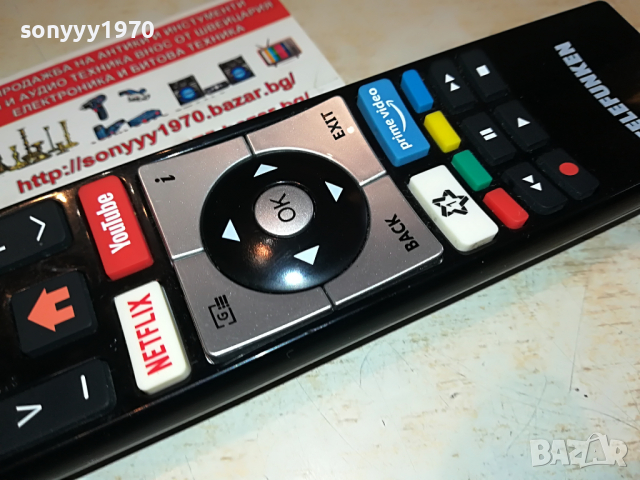 TELEFUNKEN NETFLIX YOUTUBE REMOTE-GERMANY 2203221820, снимка 3 - Дистанционни - 36197525