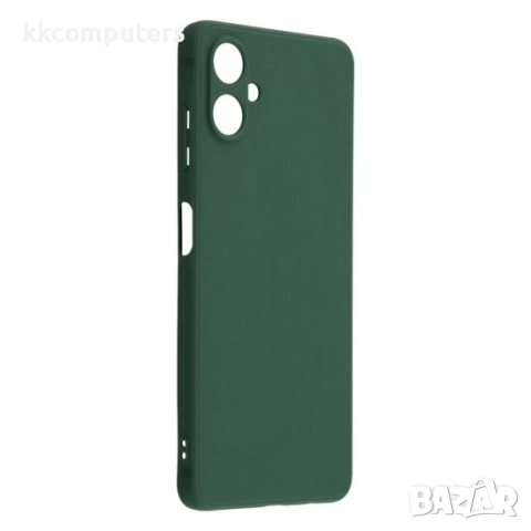 Силиконов кейс iPaky матиран, За Samsung Galaxy A07, Тъмнозелен и Протектор, снимка 3 - Калъфи, кейсове - 51921933