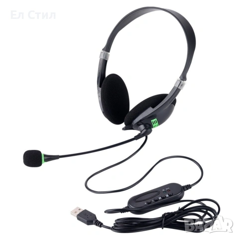 USB слушалки с микрофон подходящи за офис разговори - OH-106 - EP2, снимка 7 - Друга електроника - 53611810