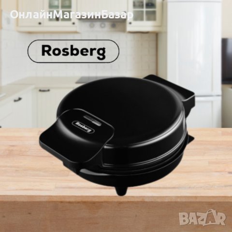 Гофретник за Bubble Waffle Rosberg R51442H 1000W, Черен, 2 ГОДИНИ ГАРАНЦИЯ, снимка 2 - Гофретници - 44200719