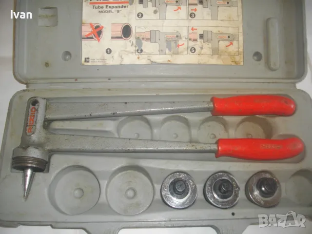 RIDGID EXPANDER РЪЧЕН КАЛИБРАТОР ЕКСПАНДЕР РИДГИД ЗА РАЗШИРЕНИЕ НА ТРЪБИ С ЕКСТРАКТОРИ 22мм 18мм 16м