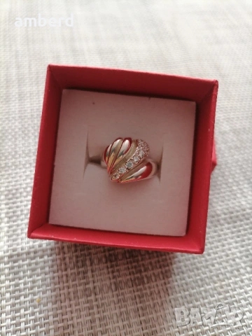 Елегантен сребърен пръстен модел R038