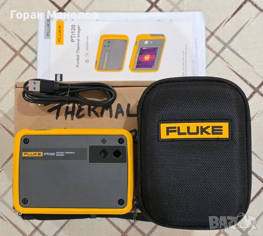 FLUKE PTI120 НОВА термо камера Термовизионна камера джобна пълен комплект, снимка 2 - Друга електроника - 55962649