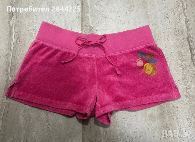 Juicy Couture къси розови панталонки.  , снимка 2 - Къси панталони и бермуди - 51639483