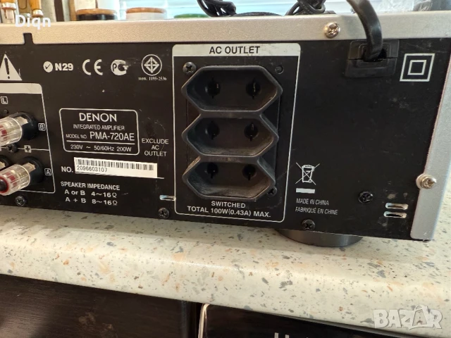 Denon PMA-720ae, снимка 6 - Ресийвъри, усилватели, смесителни пултове - 51397459