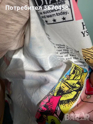 Ново елегантно дамско сако блейзър комикс мотиви размери М с етикет, снимка 5 - Сака - 49534081