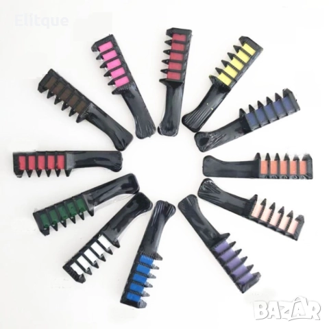 Мини еднократен гребен за боядисване на кичури в различни цветове, снимка 11 - Други - 52831006