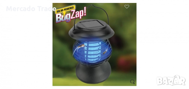 Соларен фенер, LED 1.2V против насекоми 2 в 1, Черен , снимка 2 - Соларни лампи - 36031931