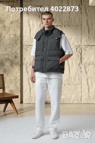 Мъжки Черен Карго Елек , снимка 3 - Спортни дрехи, екипи - 51917722