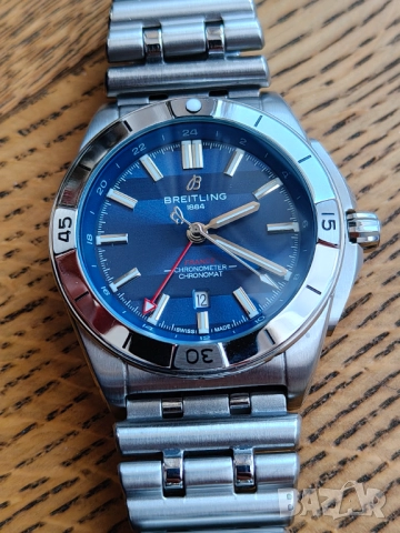 Breitling Chronomat auto GMT 44mm Limited six nations - France, бартер, снимка 4 - Мъжки - 52818180