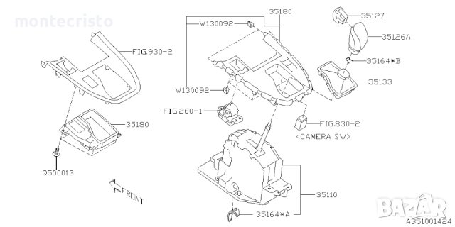 Селектор скорости Subaru Outback BT (2019-2023г.) 35110AN00A, снимка 8 - Части - 42454078