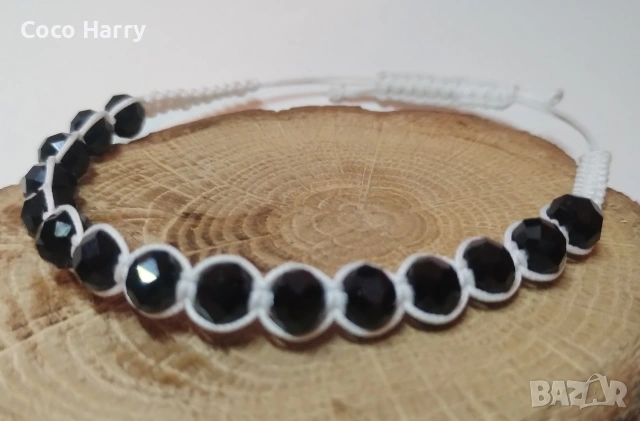 Гривни,ръчно изработени,фасетирани стъклени мъниста, снимка 6 - Гривни - 53012103