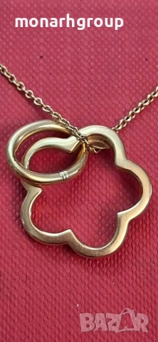 Златна верижка с висулка 18к, снимка 7 - Колиета, медальони, синджири - 53857853