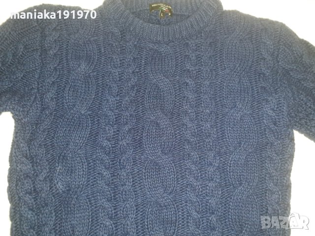 BRUNELLA GORI (L) мъжки пуловер от мерино и кашмир, снимка 4 - Пуловери - 42557266