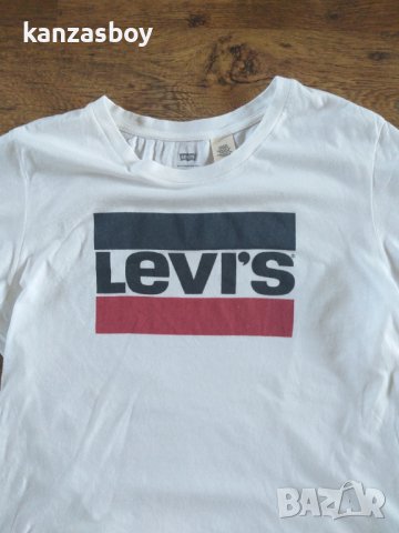 Levi's The Perfect Logo T-Shirt - страхотна дамска тениска , снимка 3 - Тениски - 41621876