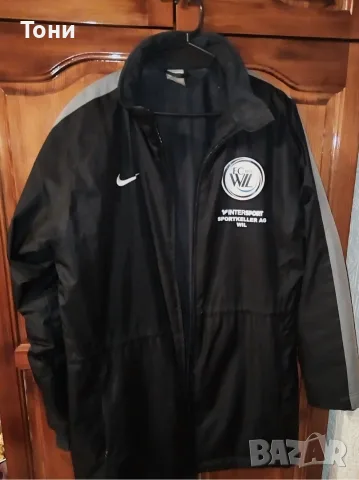 NIKE Оригинал Ново Мъжко Зимно Термо Топло Яке с Яка L , снимка 2 - Якета - 56024995