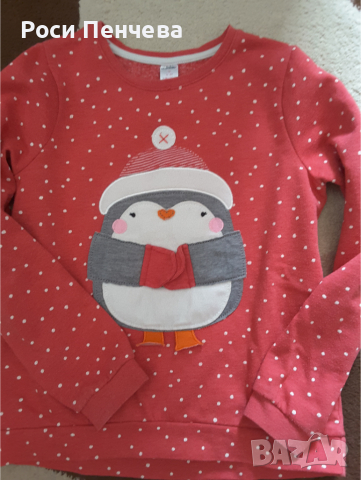 Зимна пижама за момиче -пингвин до 134 см/Вайкики, снимка 4 - Детски пижами - 36452909