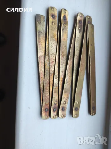 Стар бронзов сгъваем метър, снимка 2 - Антикварни и старинни предмети - 47934779