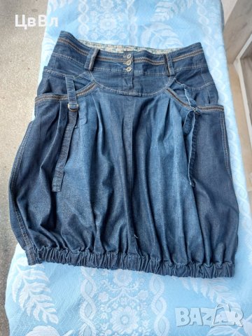 Уникална JUNONA / ЮНОНА, дънкова пола XL