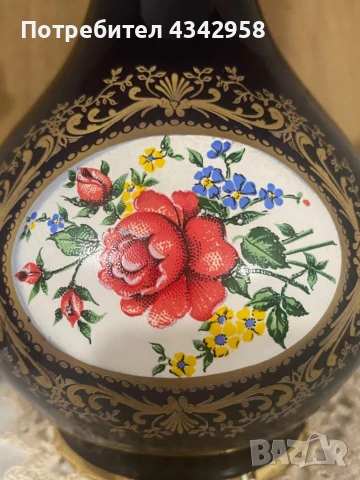 CJ COLLECTION.Кобалт.Порцеланова ретро ваза. Германия , снимка 2 - Антикварни и старинни предмети - 50730242