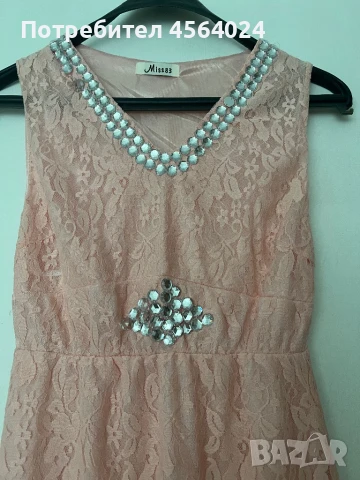 Розова рокля, снимка 2 - Рокли - 51361568