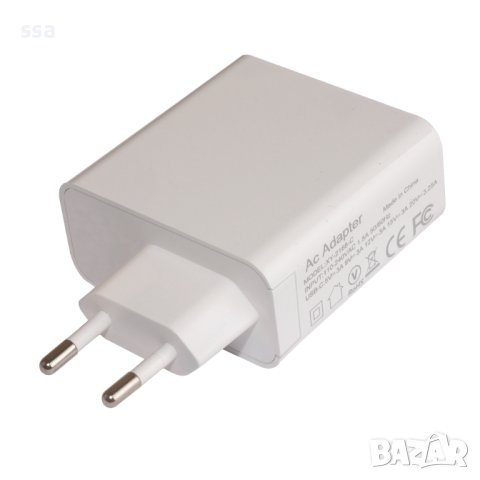 Makki 65W USB Type-C Универсално зарядно Charger GaN, White - 24 месеца гаранция, снимка 10 - Захранвания и кутии - 41190155