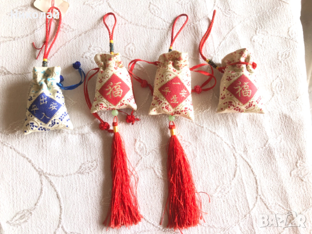 Китайски фън шуй висулки, талисмани за късмет, с или без пискюл, за дома, колата или подарък, нови, снимка 2 - Други - 53300203