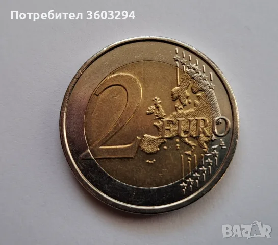 Маслинова клонка-2 евро  2024 Франция.Рядка-15000 броя тираж., снимка 2 - Нумизматика и бонистика - 56384239