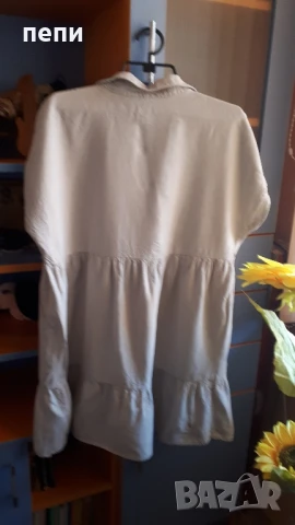 Уникална рокля от лен-42 размер, снимка 4 - Рокли - 50726713