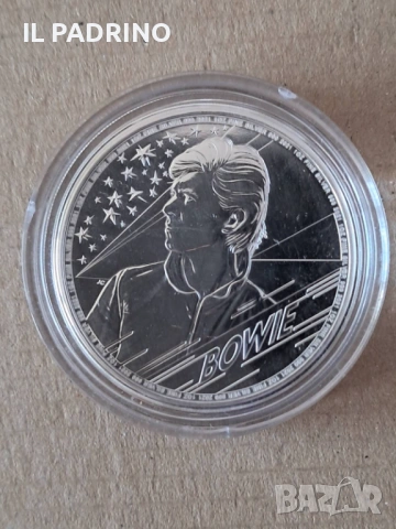 Сребро 2 паунда Дейвид Боуи 1 унция OZ  