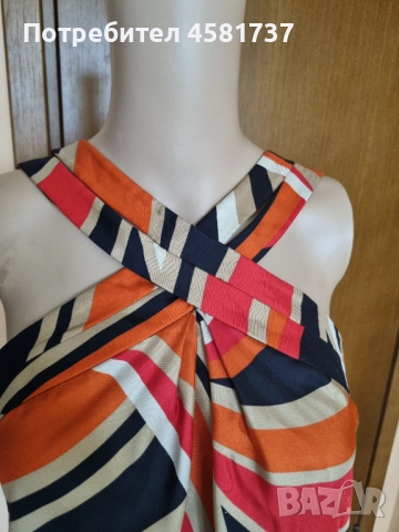 Копринен топ Nine West, размер М/L, снимка 2 - Корсети, бюстиета, топове - 51666827