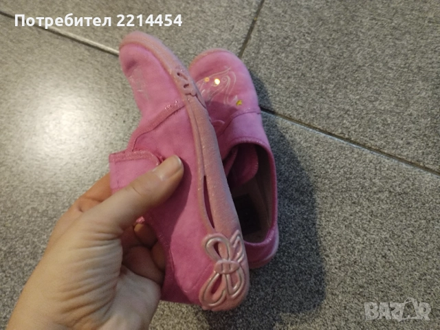 Детски пантофи с балерина 30 номер, снимка 2 - Детски пантофи - 52685738