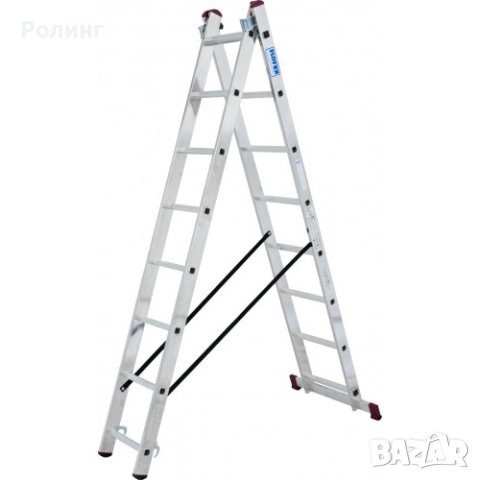 Професионална двураменна алуминиева стълба KRAUSE CORDA 2х08/05030283