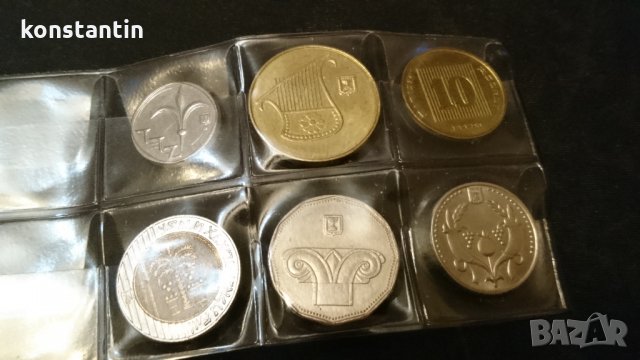 ЛОТ ОТ НОВИТЕ МОНЕТИ ИЗРАЕЛ, снимка 2 - Нумизматика и бонистика - 34114903