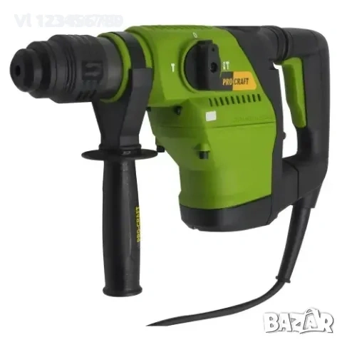Pro Craft Електрически перфоратор със скорост 1100 об./мин, 8J,5300 удара/мин, снимка 5 - Бормашини - 53854222