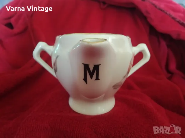  Стар порцеланов сепаратор сосник. 30-40 години. PL Франция. марк., снимка 6 - Антикварни и старинни предмети - 48780799