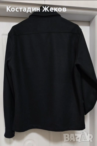 Мъжко връхно яке тип риза (overshirt) в тъмносин цвят. Massimo Dutti. Като ново., снимка 2 - Якета - 53827620