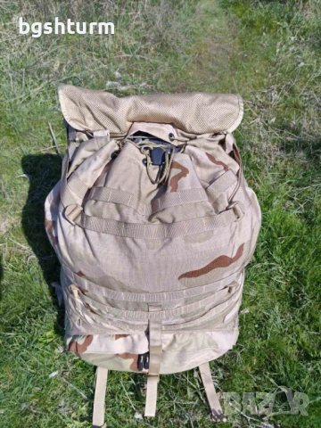 Заглавие: Оригинална Военна Раница САЩ - MOLLE II Large Rucksack (3-Color Desert), снимка 8 - Раници - 53839495