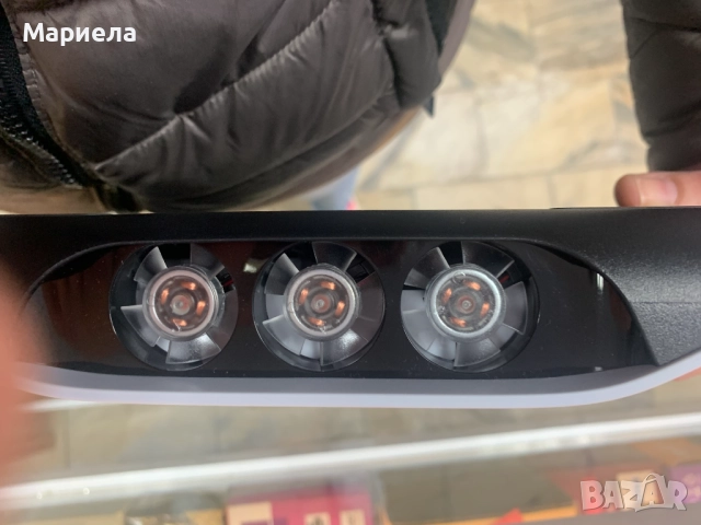 Охлаждаща станция за зареждане PS5/PS5 Slim/PS портал / Мултифункционална, поддръжка за слушалки, снимка 6 - Аксесоари - 52398260