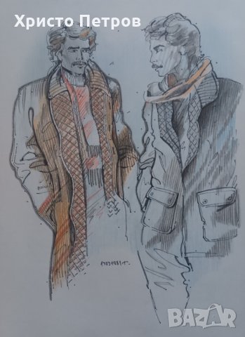 РИСУНКА МОДА - БГ АВТОР, ПОДПИСАНА, снимка 3 - Картини - 35694684