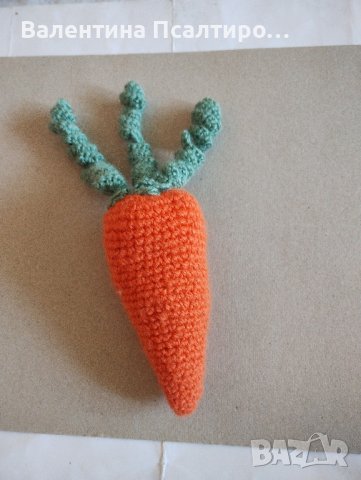 Морков амигуруми 