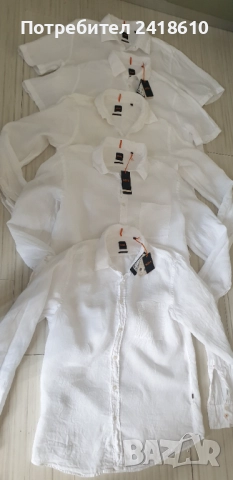 Hugo Boss Relegant_6 Len Regular Fit Mens Size M L XL 2XL  ОРИГИНАЛ! Мъжки Ленени Ризи., снимка 15 - Ризи - 51704222