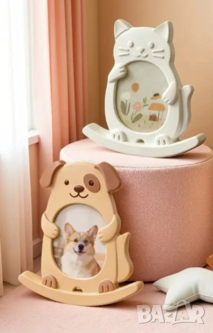 Молд рамка за снимка два вида - куче и котка , снимка 3 - Форми - 53317729