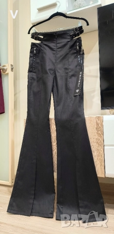 Дрехи Junona Юнона бежов кроп топ бюстие палто лачено яке кожен панталон , снимка 15 - Корсети, бюстиета, топове - 52467701