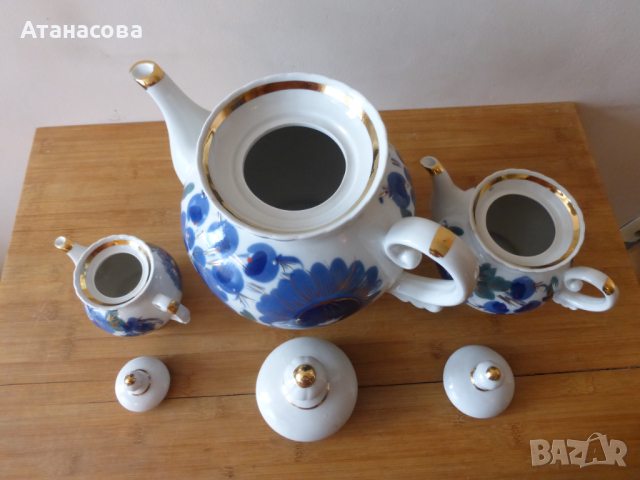 Редки украински порцеланови чайници 3 бр 1970 г чайник, снимка 7 - Аксесоари за кухня - 44566891