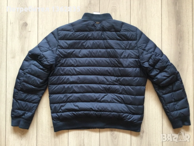 НОВО тъмно синьо пухено яке бомбър POLO RALPH LAUREN размер L от САЩ, снимка 10 - Якета - 52691916